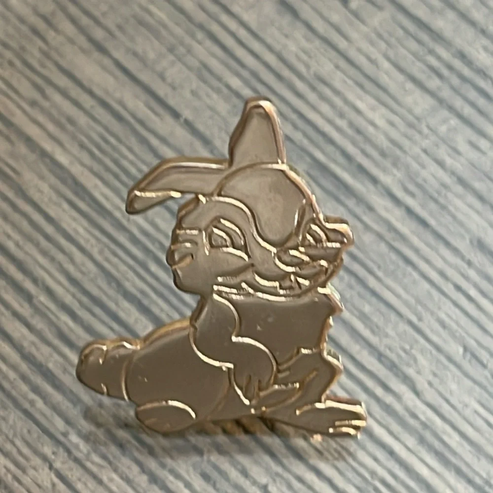 Vintage Thumper the Rabbit from Disney’s Bambi Movie - Silver-tone Pin